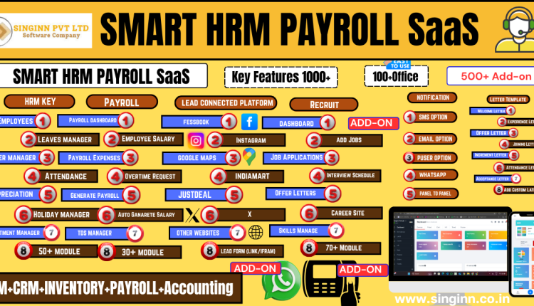SMART HRM PAYROLL SaaS Web+Employe Apps