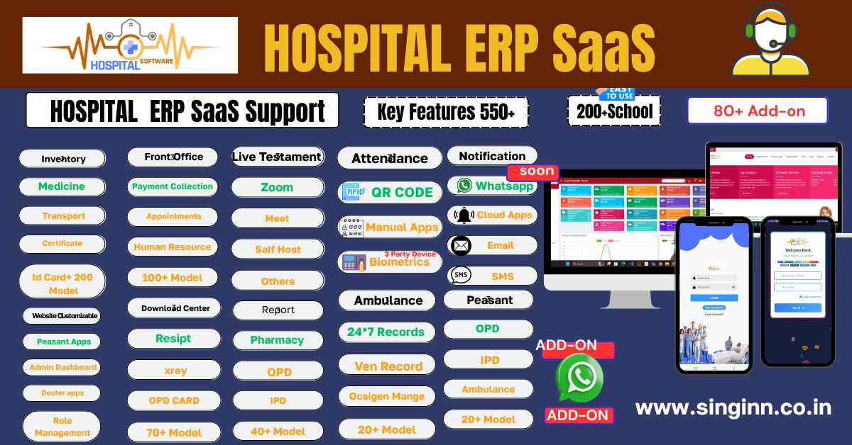 PRO HOSPITAL ERP SaaS Web+Patient Apps + Doctor Apps - Web+Patient Apps + Doctor Apps (Regular License)