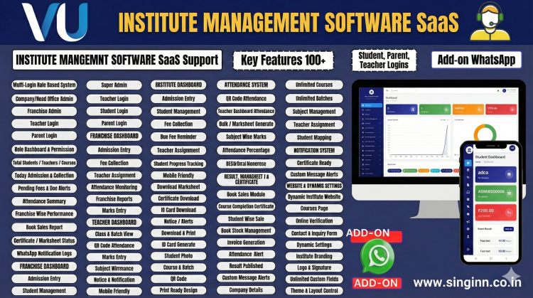 Computer Institute Management SaaS Software