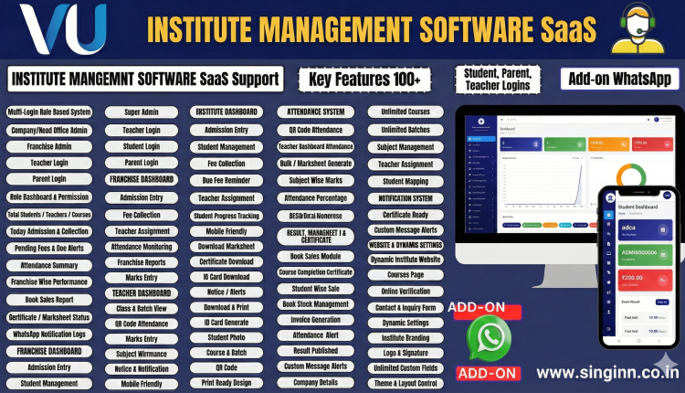 Computer Institute Management SaaS Software