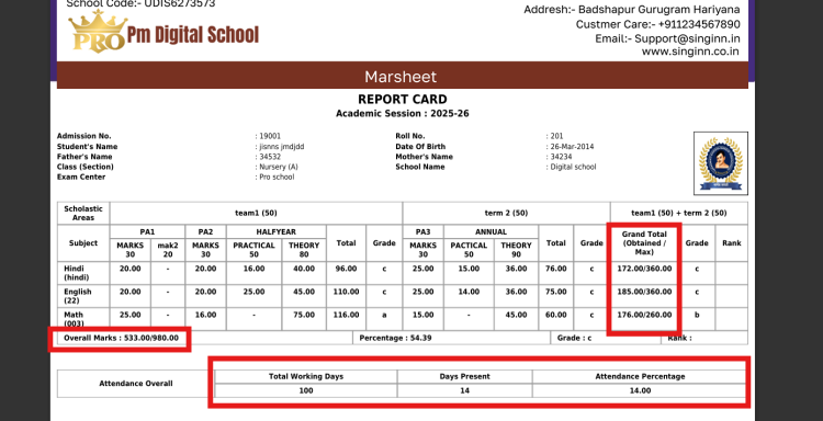 Cbse Marsheet Updates V.3