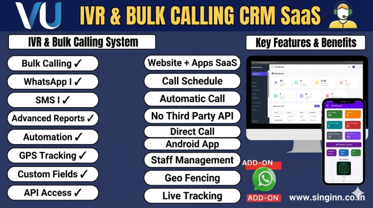 IVR & Bulk Calling CRM SaaS Web+Apps