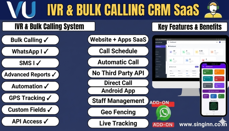 IVR & Bulk Calling CRM SaaS Web+Apps