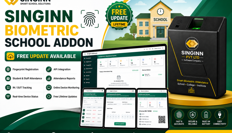 Singinn biometric device Only Pro School Addon