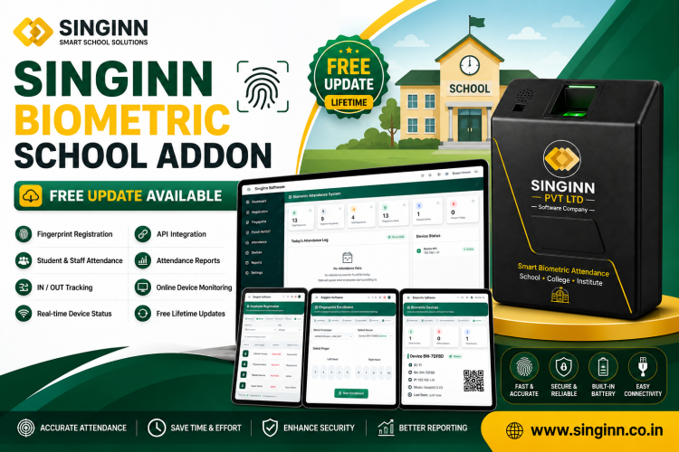 Singinn biometric device Only Pro School Addon